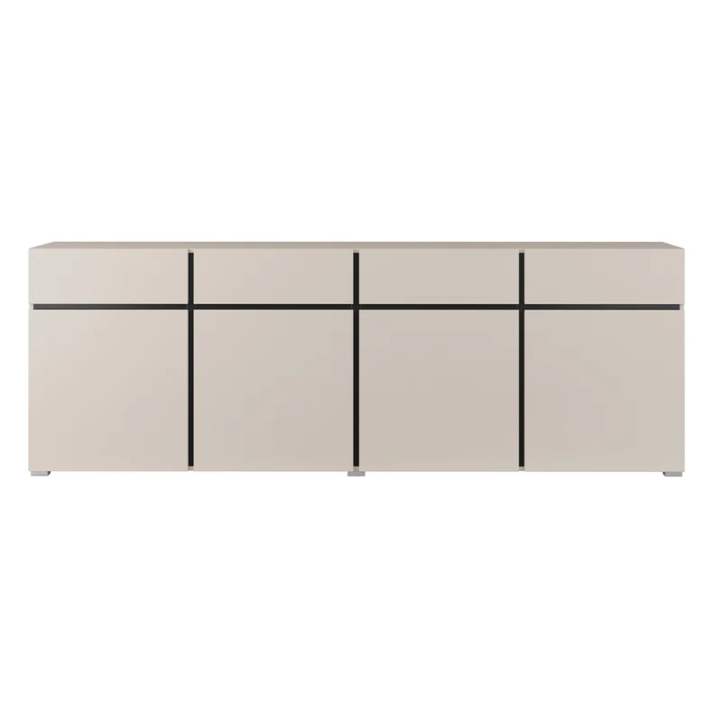 Buffet 4 portes 4 tiroirs Lilia Cachemire