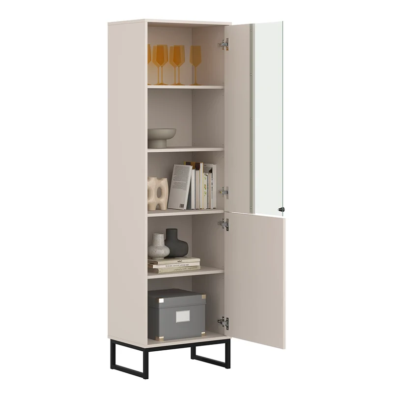 Vitrine 2 portes Loa Cachemire