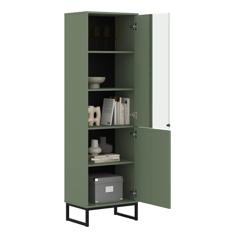 Vitrine 2 portes Loa Vert