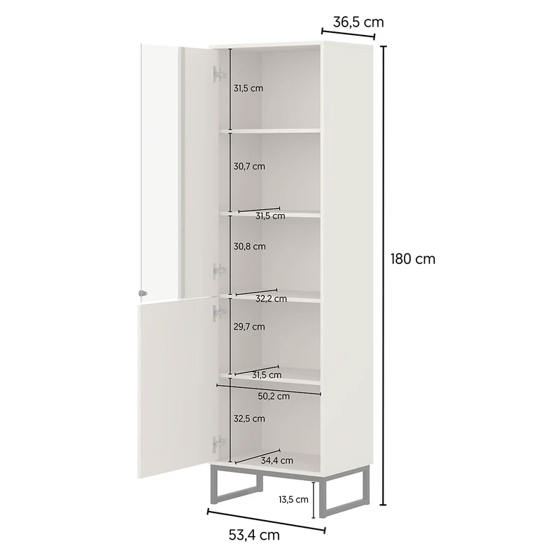 Vitrine 2 portes Loa Vert