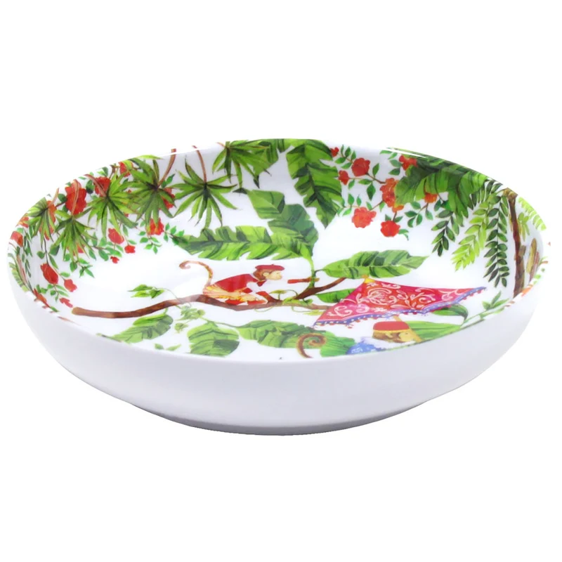 Assiette creuse en mélamine singes - 20 cm