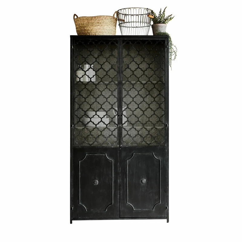 Vitrine LOBERON Astralon métal noir