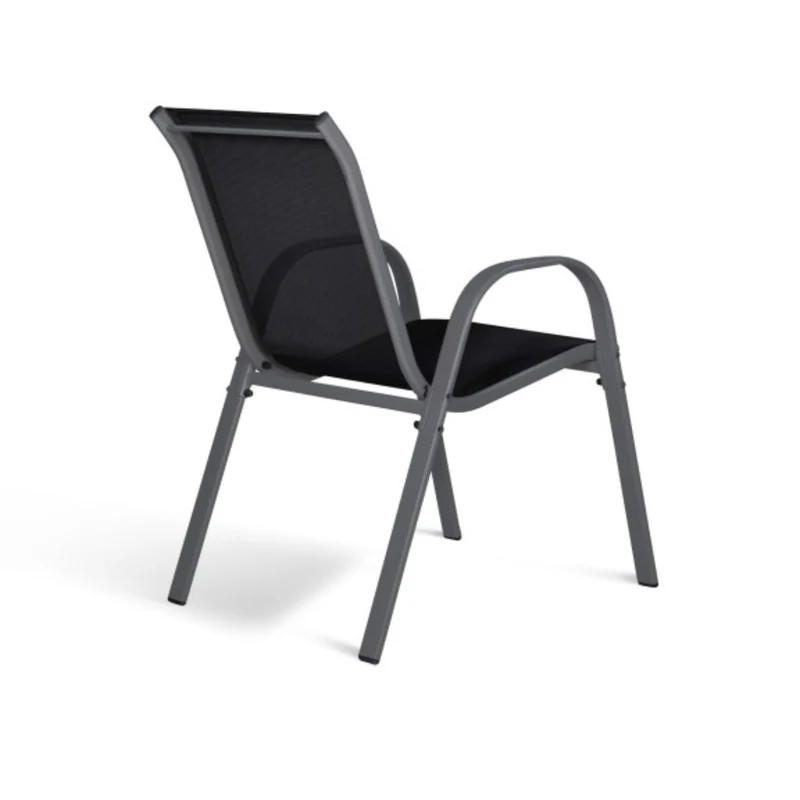 Lot de 6 chaises de jardin en acier