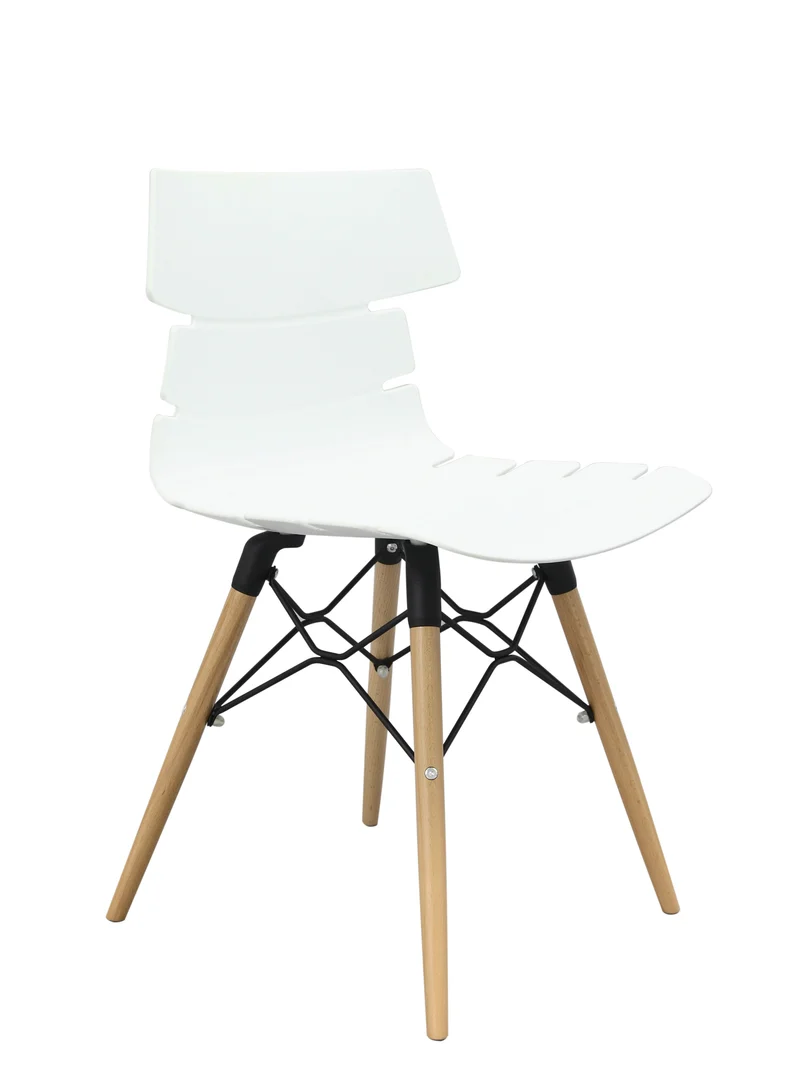 Chaise Carene Bellini Coque Polypro Pieds Bois