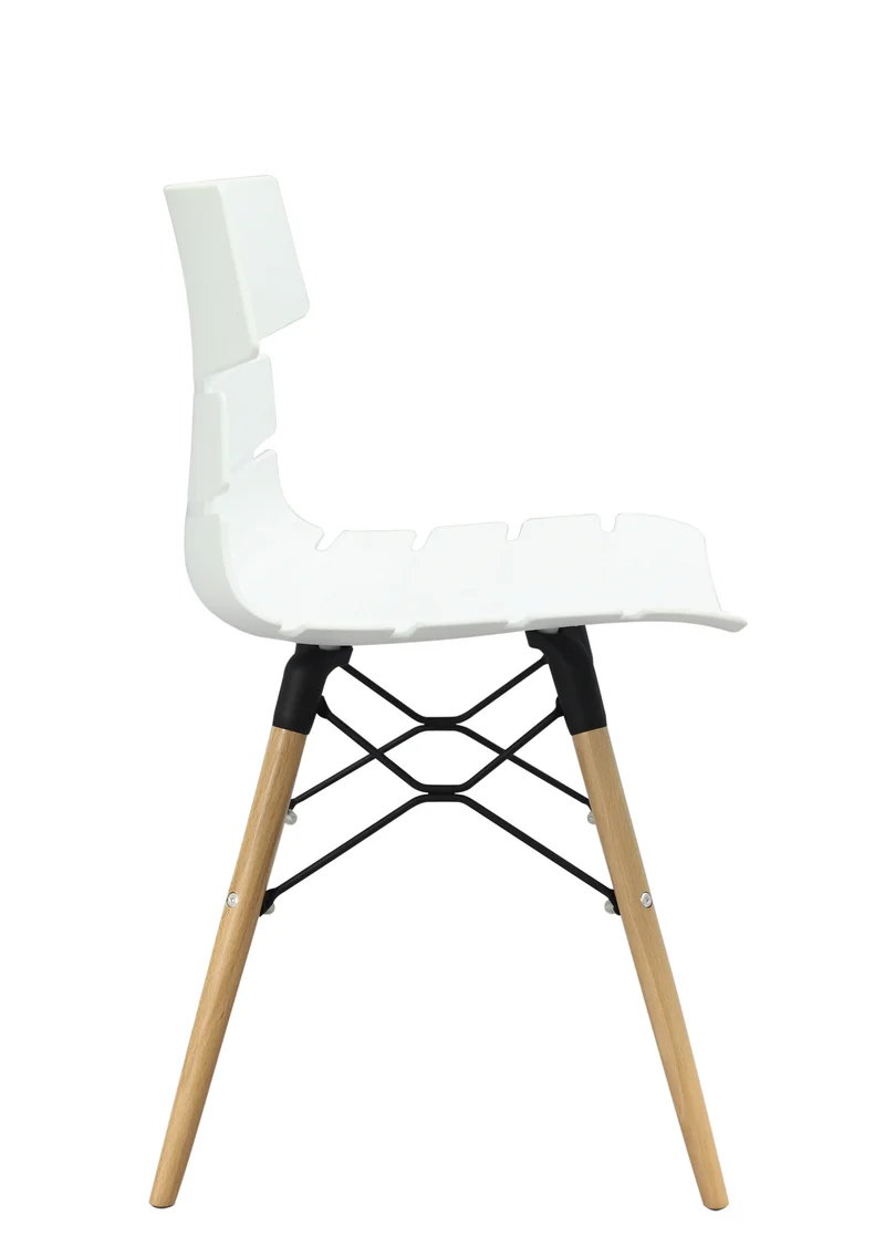 Chaise Carene Bellini Coque Polypro Pieds Bois