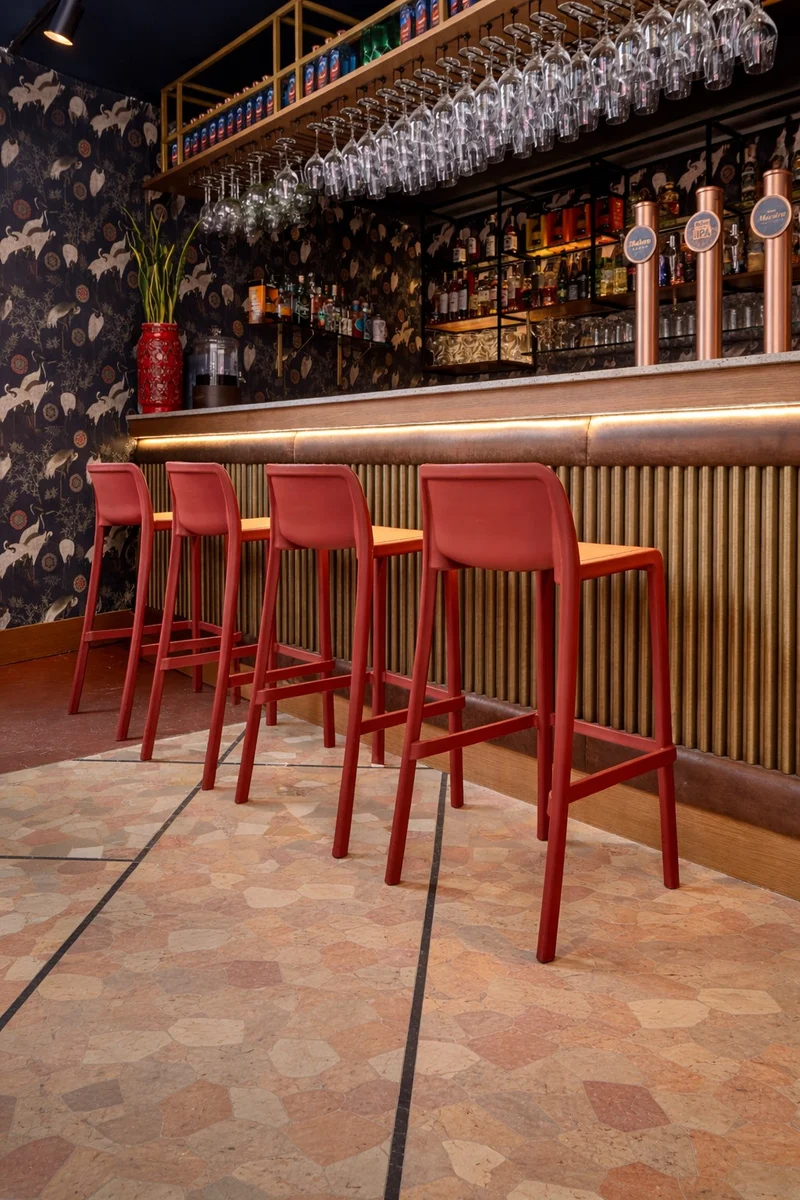 Tabouret Haut Leus en Polypropylène Anti-UV