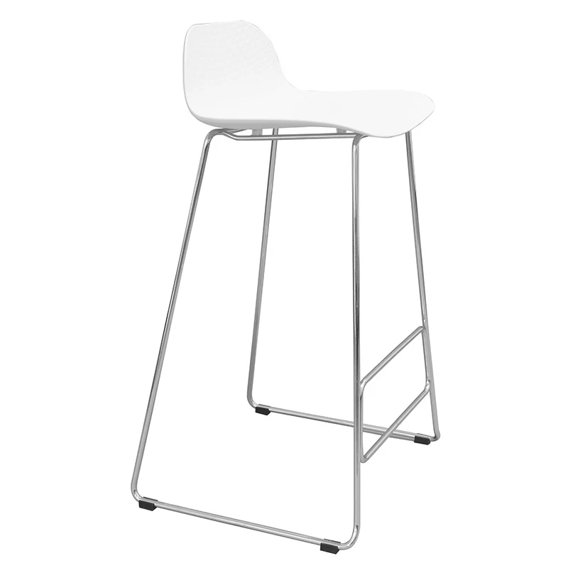 Tabouret haut Pictor - Polypropylène et Piétement Métal