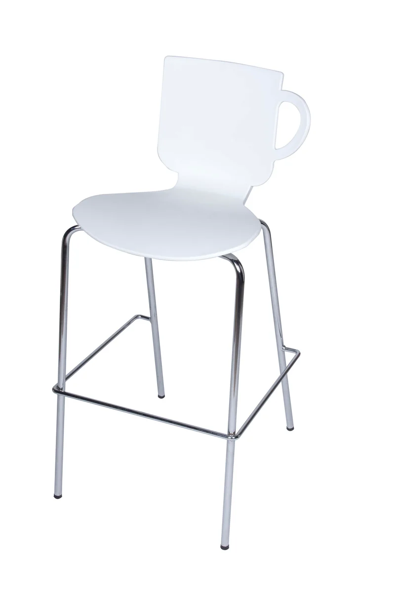 Tabouret Haut Draco - Polypropylène et Piétement Métal