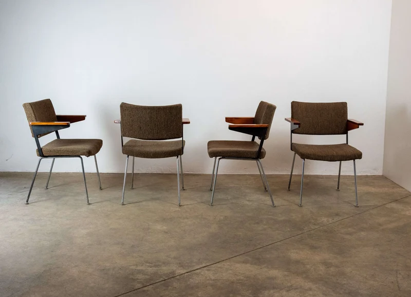 1 of 4 Gispen "L11" armchairs by A.R. Cordemeyer