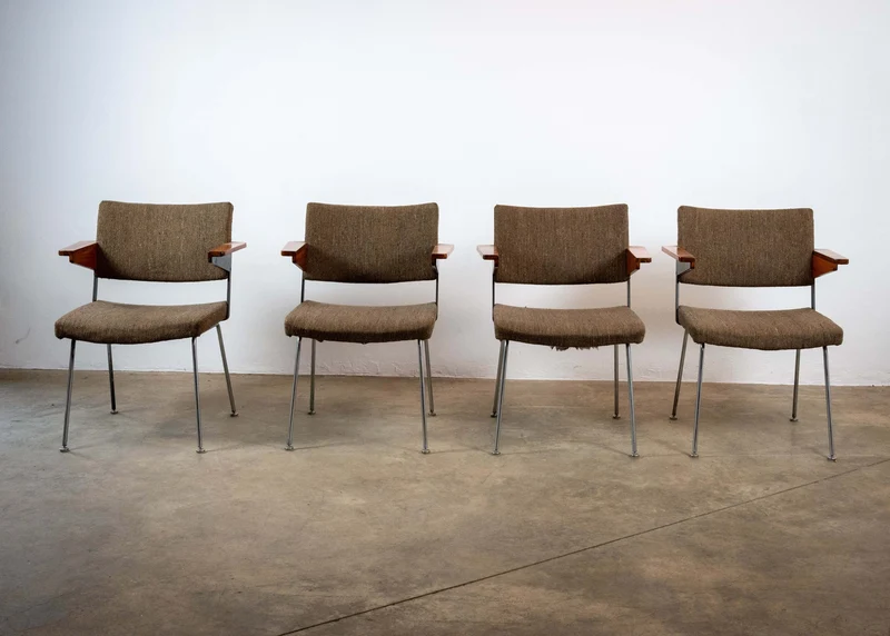 1 of 4 Gispen "L11" armchairs by A.R. Cordemeyer