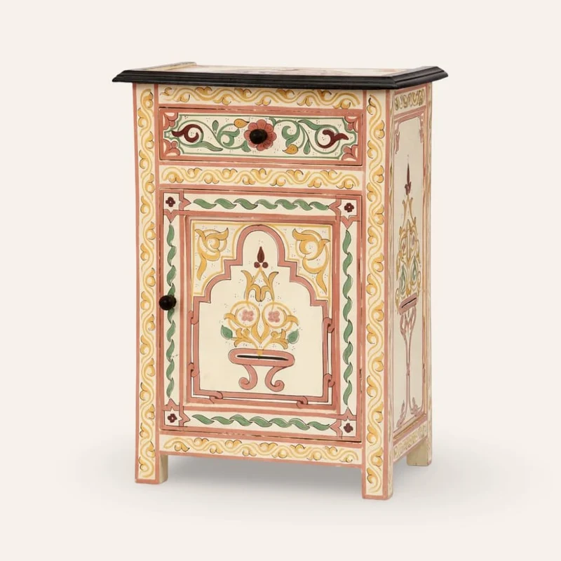 Table de nuit marocaine beige