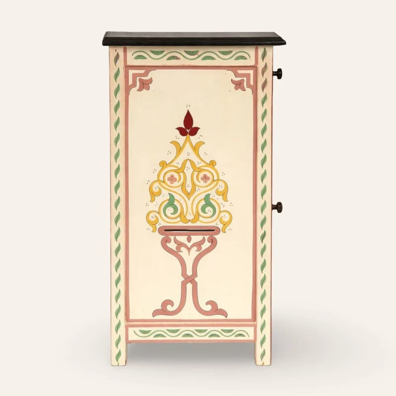 Table de nuit marocaine beige