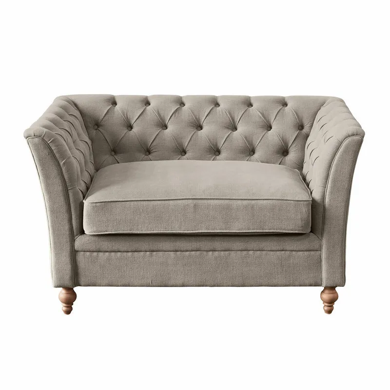 Canapé LOBERON Clères en tissu gris