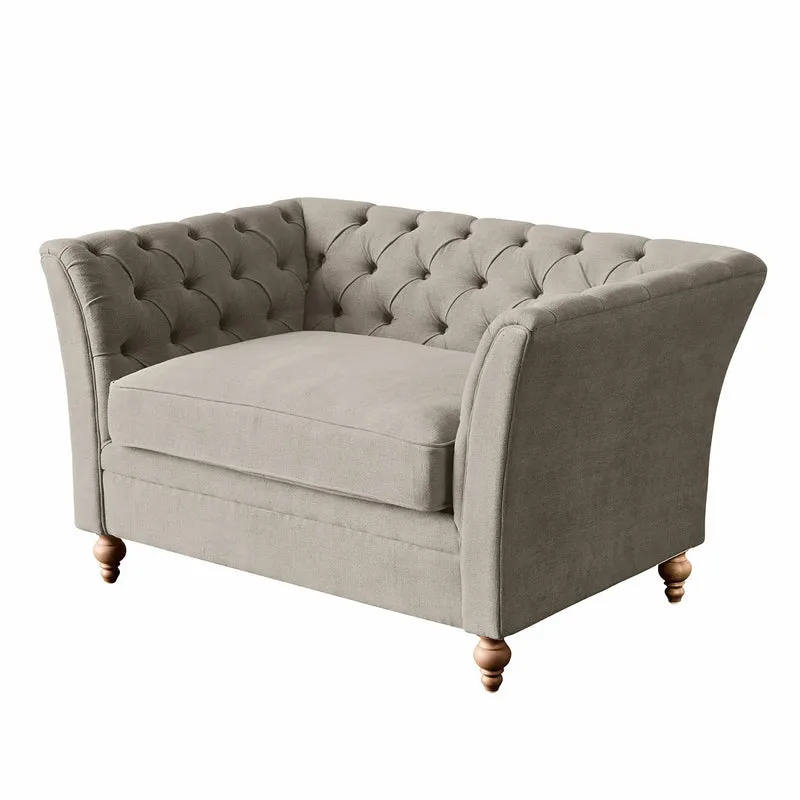 Canapé LOBERON Clères en tissu gris