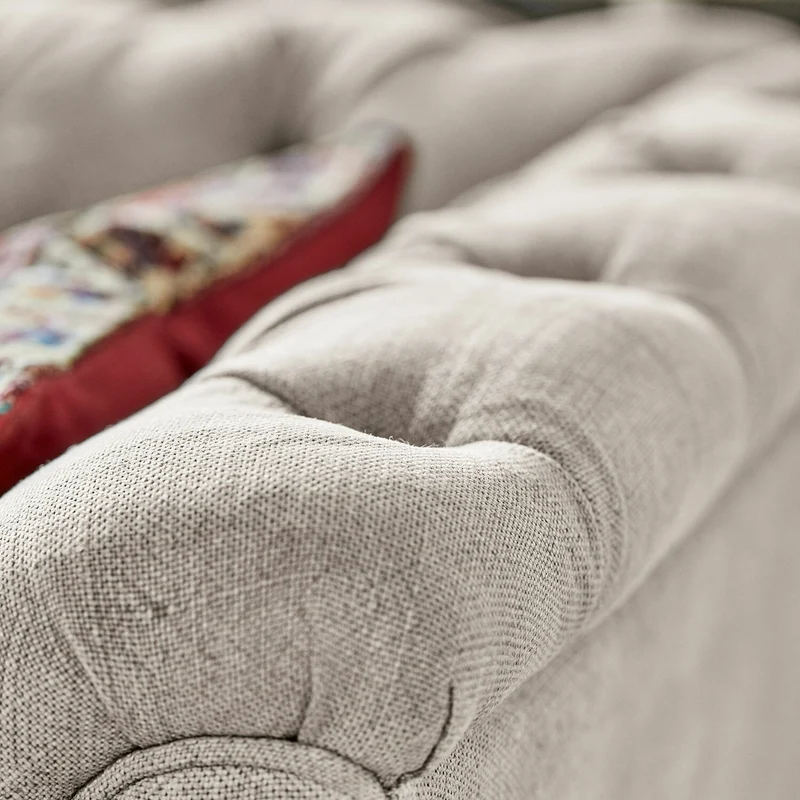 Canapé LOBERON Clères en tissu gris