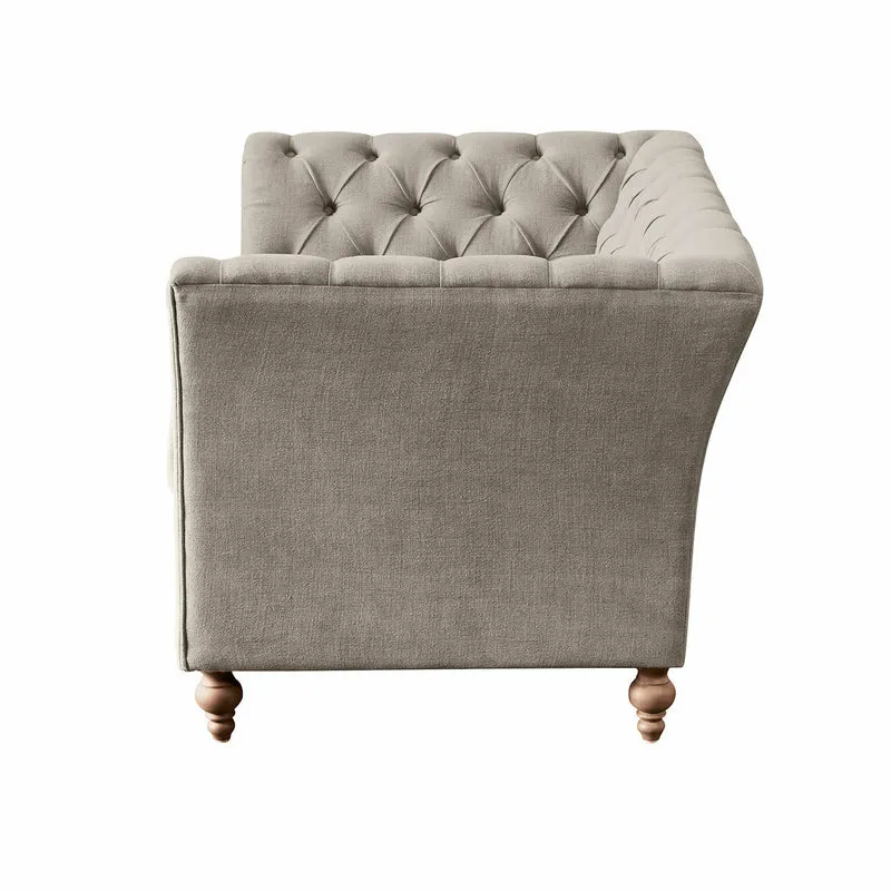 Canapé LOBERON Clères en tissu gris