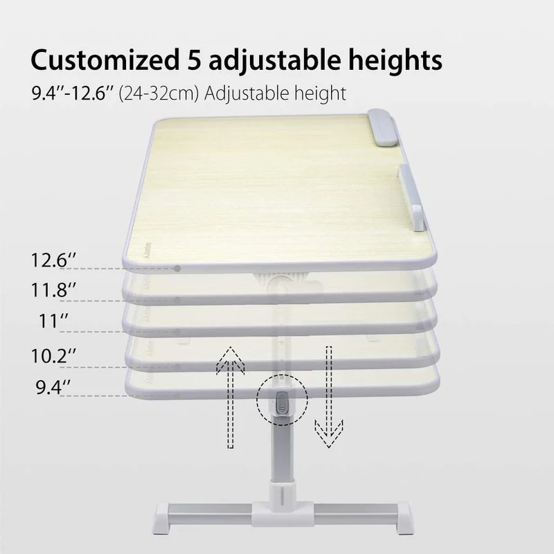 Table de lit pour ordinateur portable réglable en hauteur