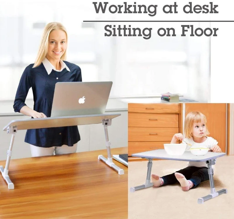 Table de lit pour ordinateur portable réglable en hauteur