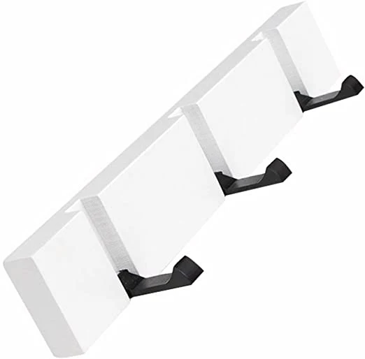 Support mural pliant en bois Porte-manteau flottant mural moderne