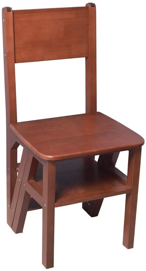Échelle convertible chaise bibliothèque escabeau de cuisine