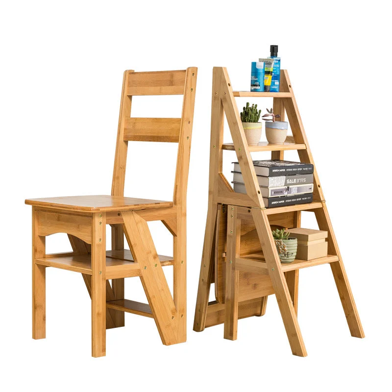 Échelle convertible chaise bibliothèque escabeau de cuisine