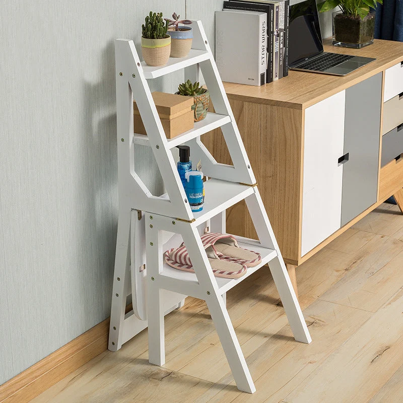 Échelle convertible chaise bibliothèque escabeau de cuisine