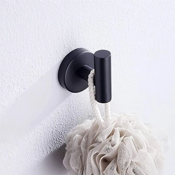 Porte-serviettes Crochet de salle de bain en acier inoxydable Support rond mural