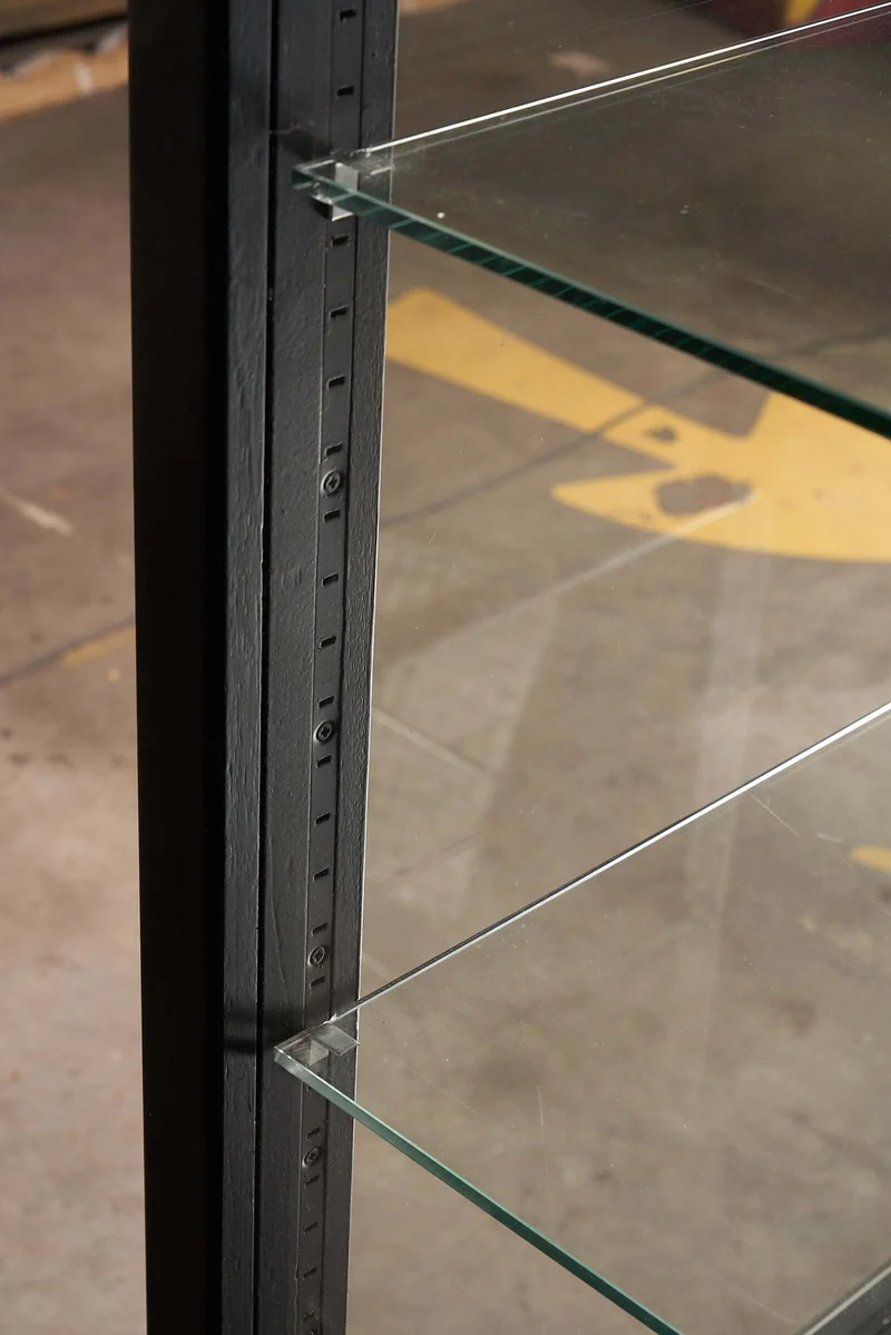 Vintage Black Display Cabinet - 1 of 10