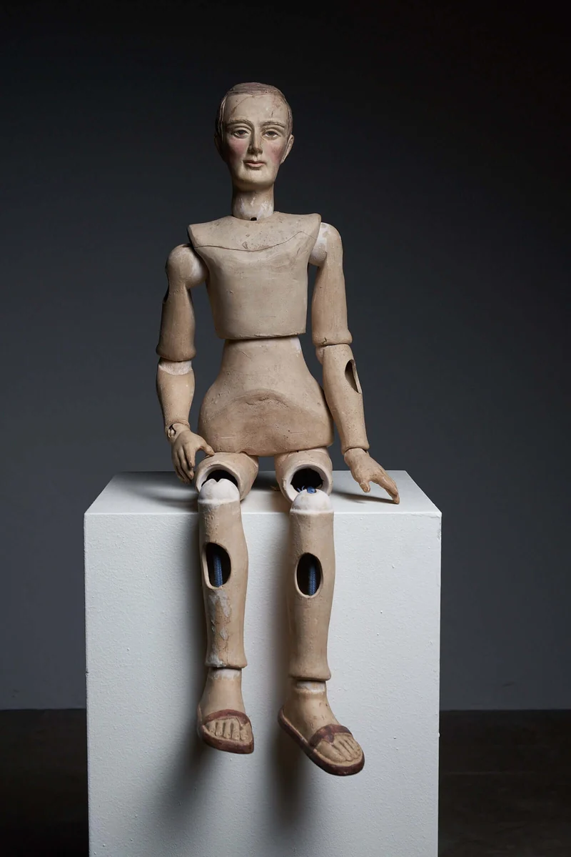 Antique Terra Cotta Articulated Mannequin, Early 20th Century