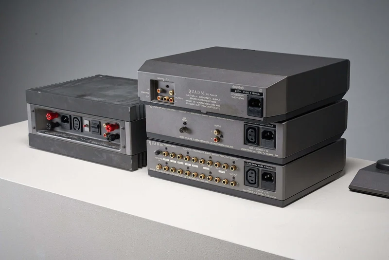 Quad 606 Power Amplifier with Quad 66 Preamp System, 1980s British Hi-Fi