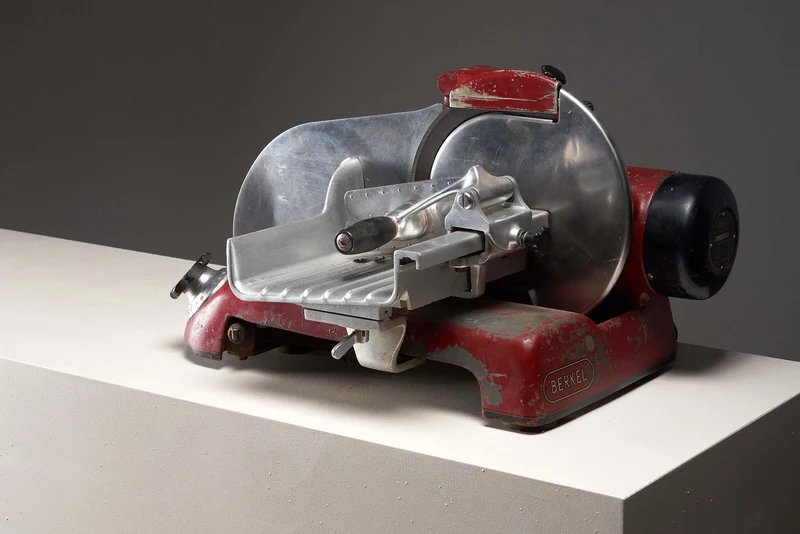 Vintage Berkel Model 114 Meat Slicer, 1940s Industrial Design