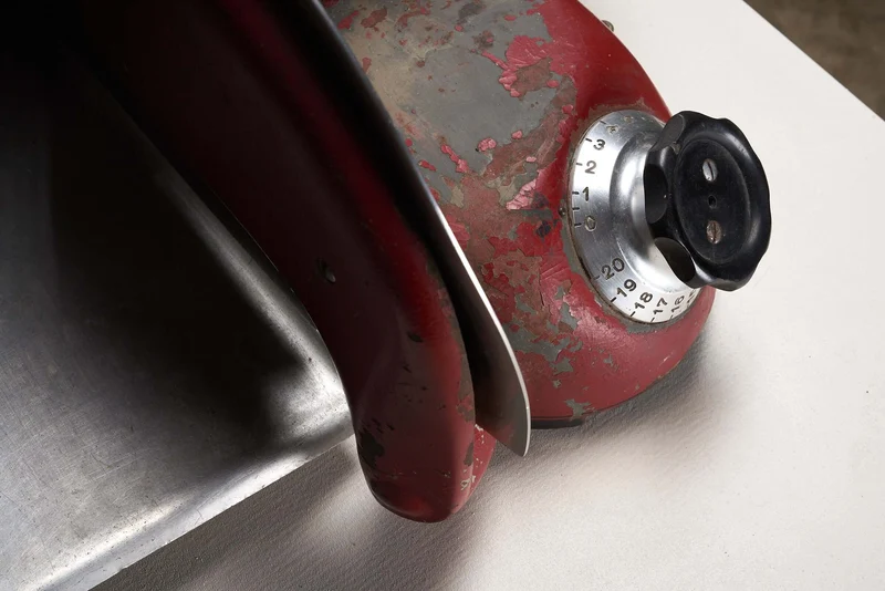Vintage Berkel Model 114 Meat Slicer, 1940s Industrial Design