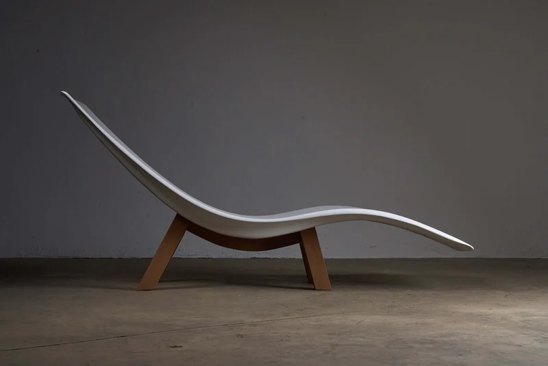 Eurolax R1 by Charles Zublena, Chaise Longue with base
