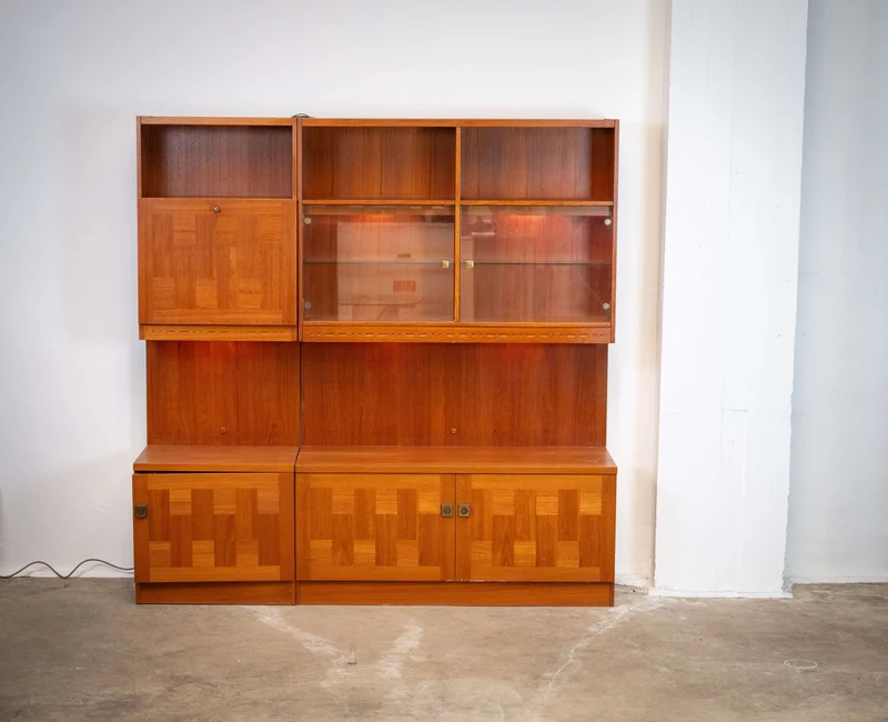 Mid Century Wall Unit Cabinet by Nils Jonsson for Troeds