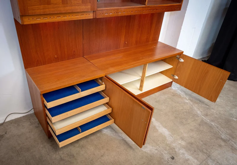 Mid Century Wall Unit Cabinet by Nils Jonsson for Troeds