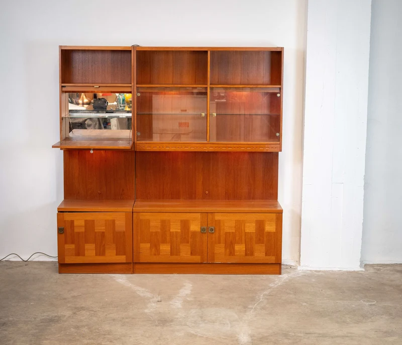 Mid Century Wall Unit Cabinet by Nils Jonsson for Troeds
