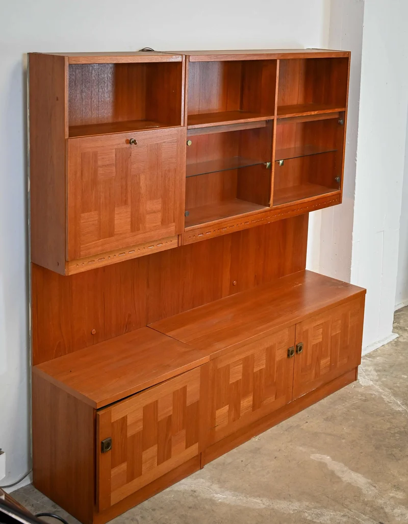 Mid Century Wall Unit Cabinet by Nils Jonsson for Troeds