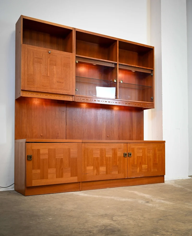 Mid Century Wall Unit Cabinet by Nils Jonsson for Troeds