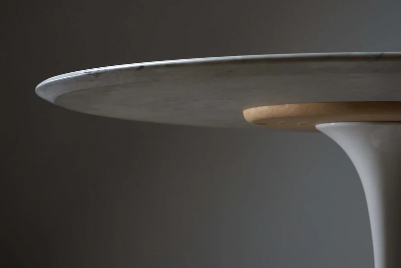 Early Eero Saarinen for Knoll 'Tulip' Dining Table with Carrara Marble Top