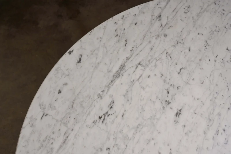Early Eero Saarinen for Knoll 'Tulip' Dining Table with Carrara Marble Top