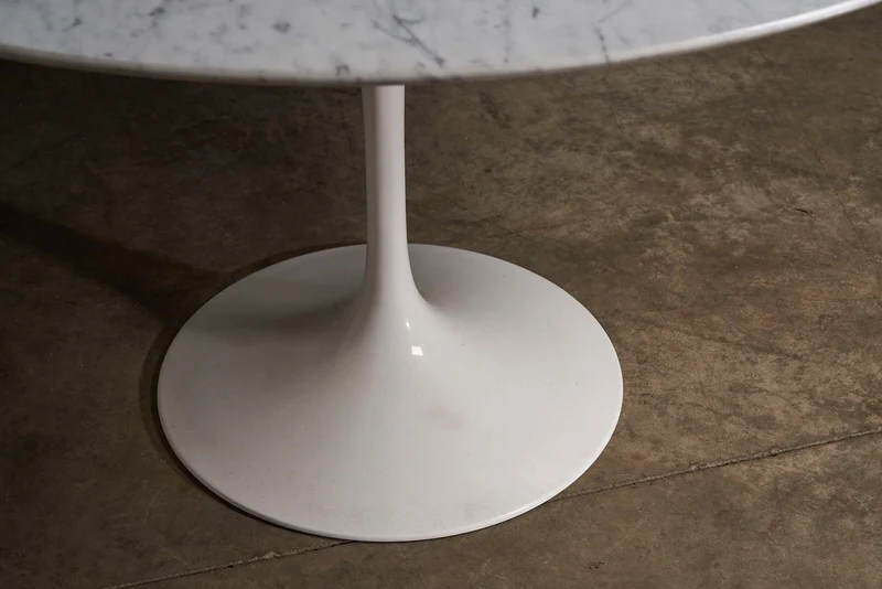 Early Eero Saarinen for Knoll 'Tulip' Dining Table with Carrara Marble Top