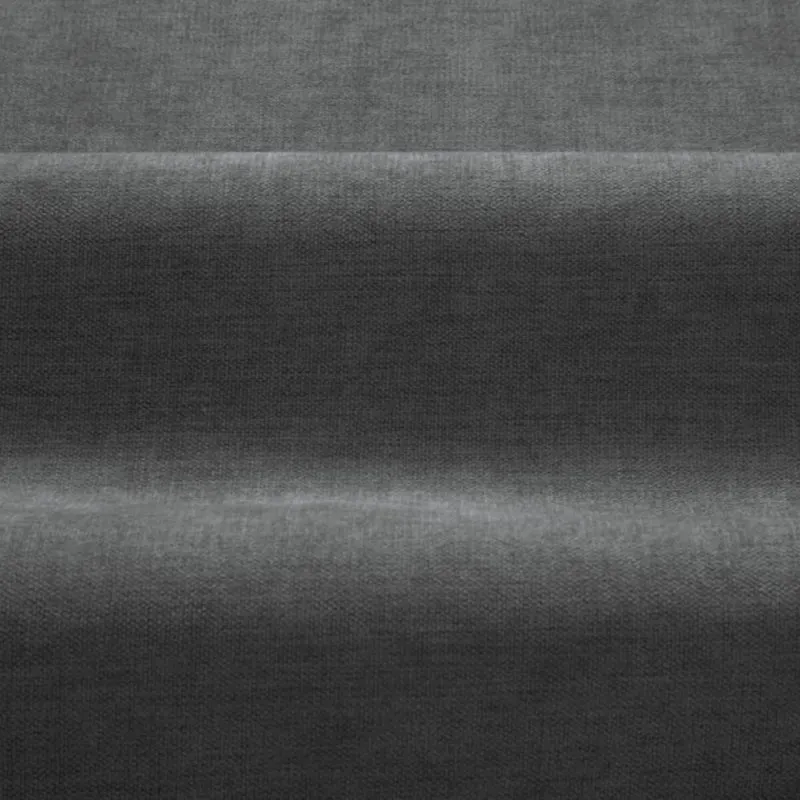 Canapé droit MICADONI Torino 4 places en tissu structurel gris foncé