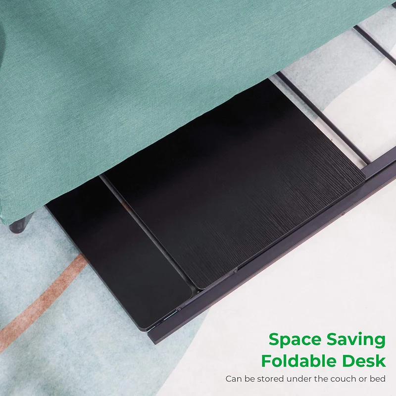 Table d'étude pliante pour ordinateur portable sans assemblage nécessaire