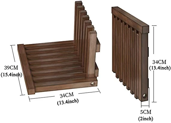 Tabouret à langer ultra-mince pliant en bois massif et gain de place tabouret de douche
