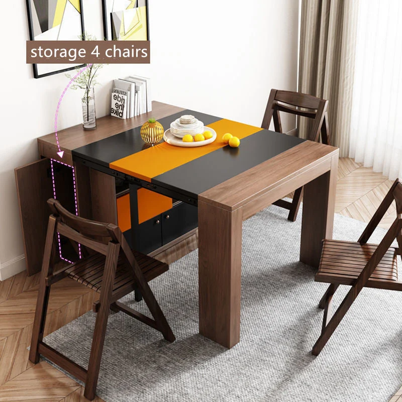 2021 nouvelle table de salle à manger extensible peu encombrante avec armoire de rangement