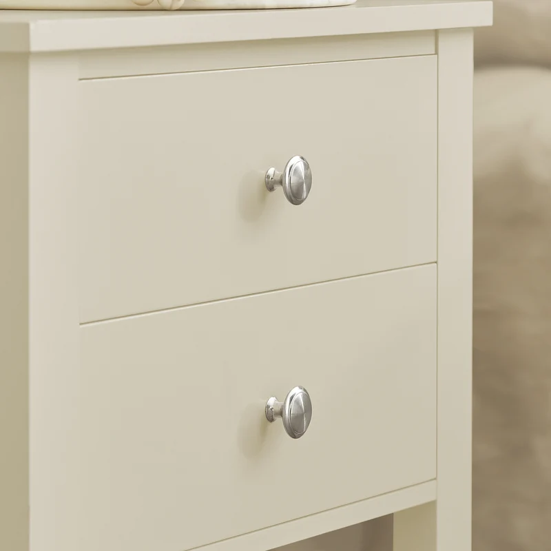 SoBuy FBT114-MI Table de Chevet Table de Nuit Bout de Canapé Table d'Appoint Table Téléphone Table de Café Table de Lit Table Basse Beige