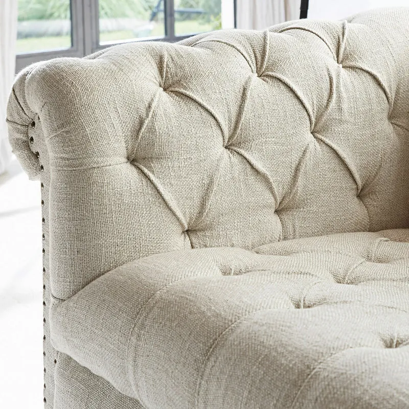 Canapé LOBERON Parpeville en lin beige