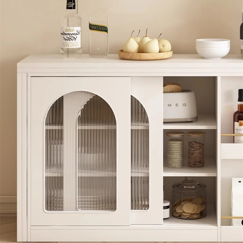 Table de salle à manger multifonction pliante et extensible avec armoire de rangement cachée