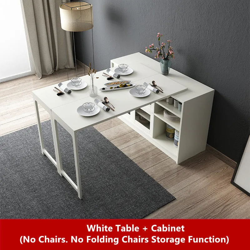 Table de salle à manger multifonction nouvelle conception 2020 avec armoire (sans fonction de stockage de chaises pliantes)