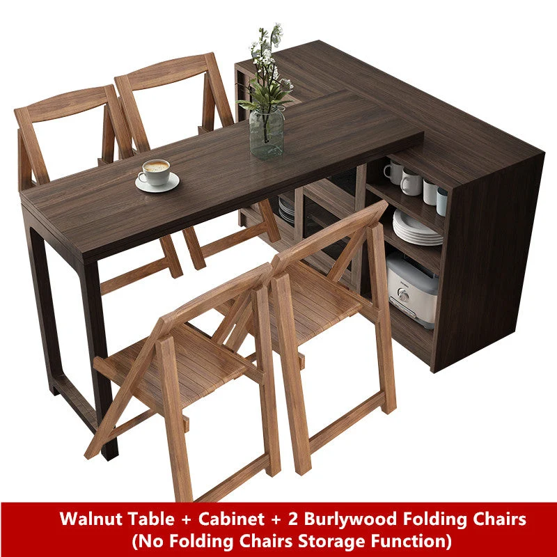 Table de salle à manger multifonction nouvelle conception 2020 avec armoire (sans fonction de stockage de chaises pliantes)
